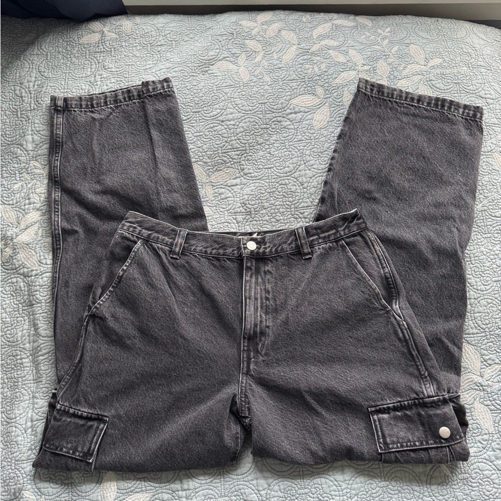 Madewell Low Slung Straight Cargo Jeans Size 30